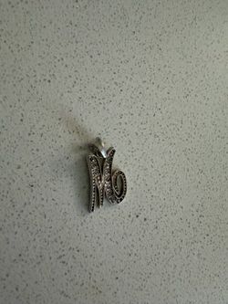 Medalla Letra M plata MEX!!.925