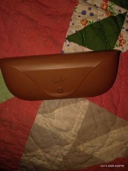 Ray-Ban Brown Leather Sunglasses Case