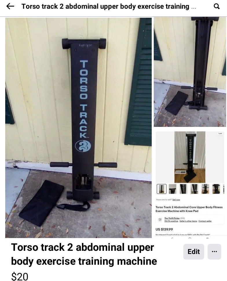 Torso Track 2 Abdominal Upper Body Exercise Training Machine 