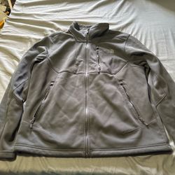 Men’s The North Face Black Jacket Windwall Size L Full Zip Up