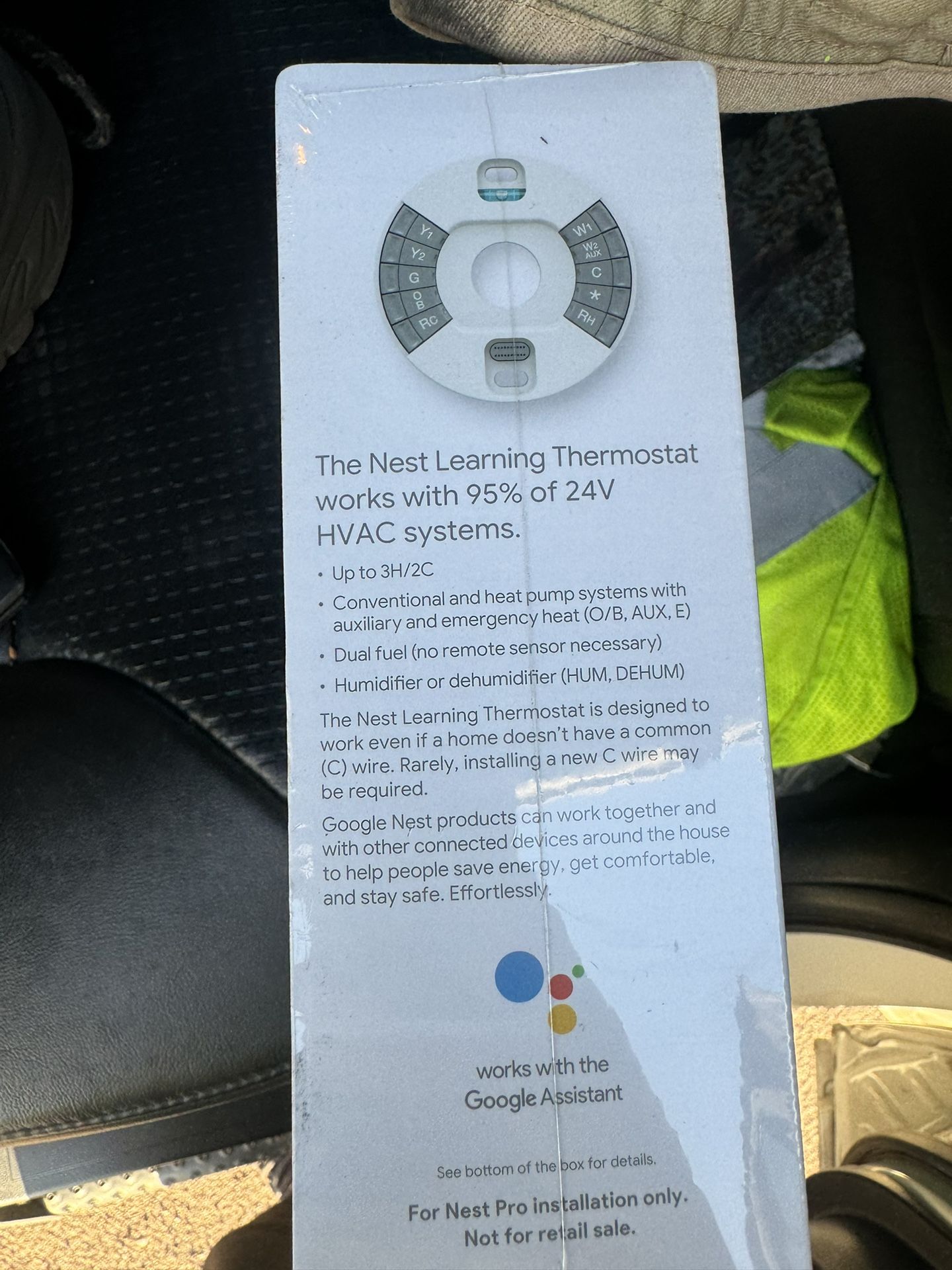 Nest Learning Thermostat Stainless Steel Nest Pro Edition