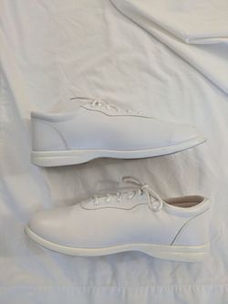 Unisex White Speedsters Marching Band Color Guard Shoes Sneakers