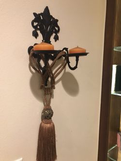TWO Wall candle holders
