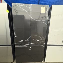 Samsung Bespoke 3-Door French In Black Glass 