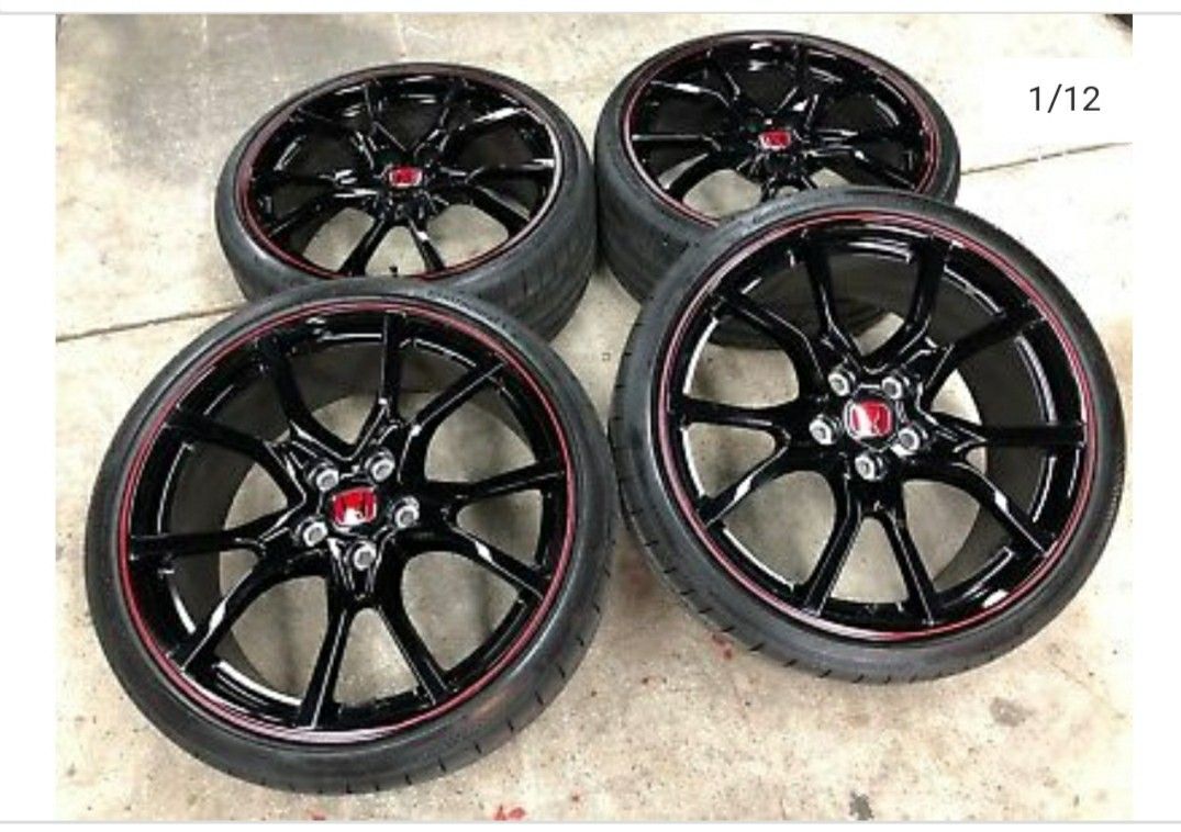 2019 civic type R rims with very good stock tires