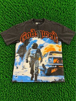 Washed black Godspeed T-shirt