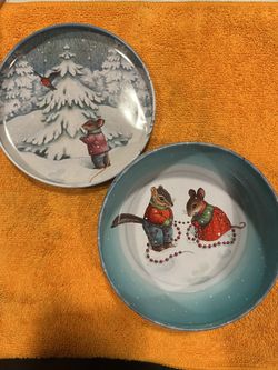 Animal Christmas Tin Can 