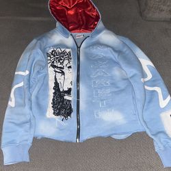 nazareth blue cropped hoodie
