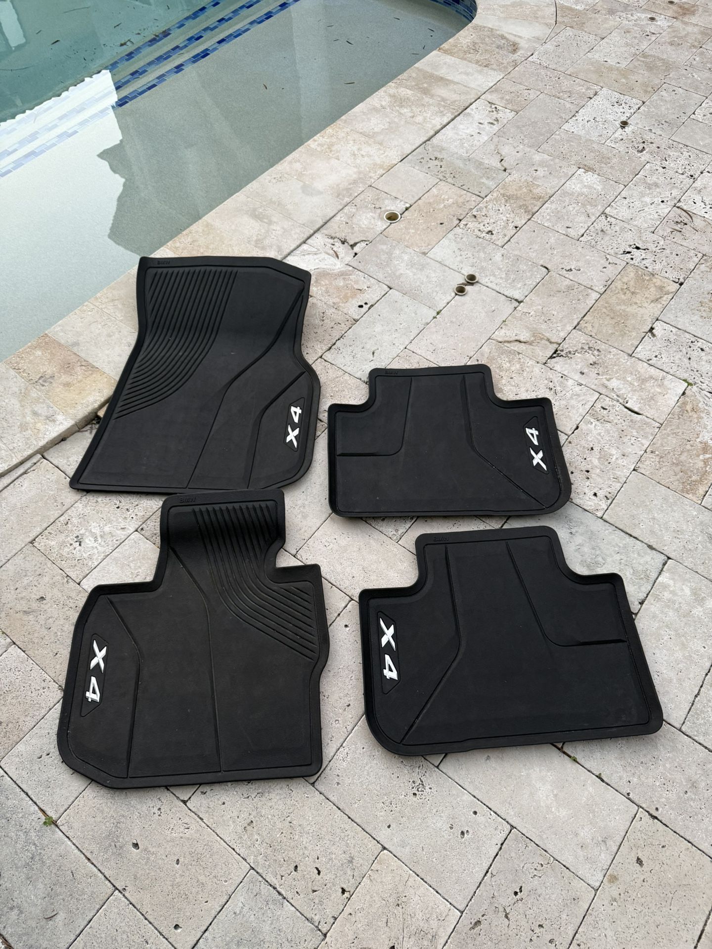 2019-2024 BMW X4 All Weather Rubber Floor Mat Set OEM