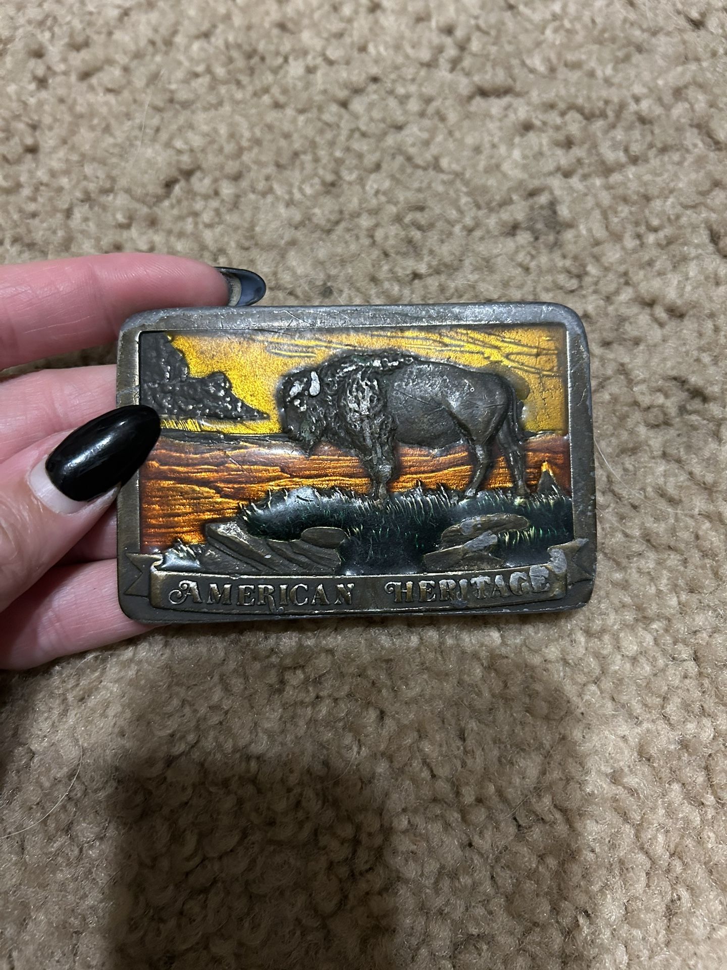 Vintage American Heritage Belt Buckle