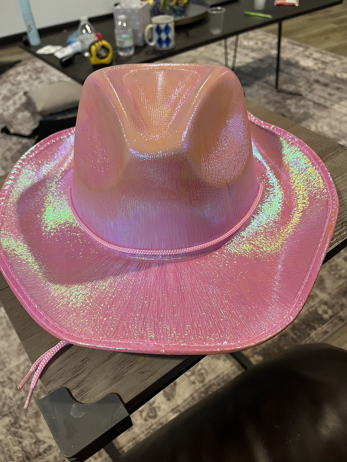 New Pink Shiny Cowgirl Cowboy Hat