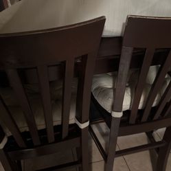 Table With  Five 26” High Chairs