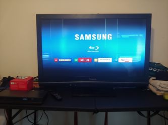 51 inch Panasonic plasma tv with Samsung smart dvd