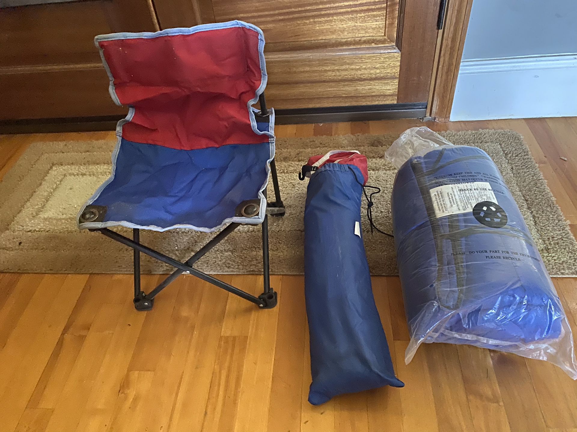 NEVER USED CHILD CAMPING GEAR
