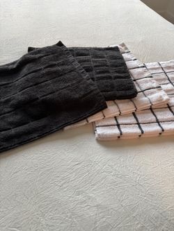 Kitchen Towels Black And White