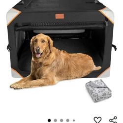 Dog crate, but for my dog, except it is a little big for a shitsu