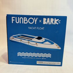 Inflatable Funboy X Bark Yacht Boat Float Pool Raft Beach Ride On NEW In Box 63”