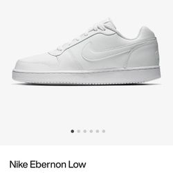 White Nike Ebernon Low Size Mens 11 Only Wore 1 Time