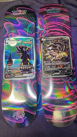 Pokemon Santa Cruz Skateboard Open Both Giratina V & Umbreon Vmax 30yr Pokemon