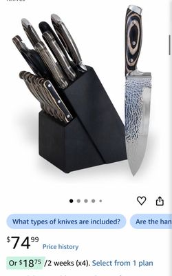 Kitchen Knife Set with Block NEW