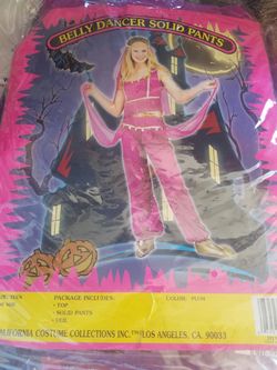 belly dancer costume size teen