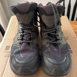 Hoka  One Anacapa Mid GTX Gore-Tex vibram black hiking shoe size 9