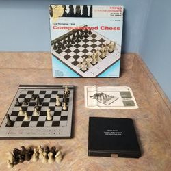 Vintage 1987 Radio Shack 1650 Computerized Chess Electronic Game 9 Levels Works