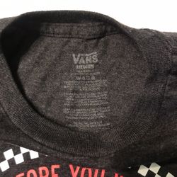 Official Vans T-Shirt Size M Gray
