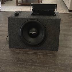 12 inch scar 1600 W subwoofer with 2500 W amplifier