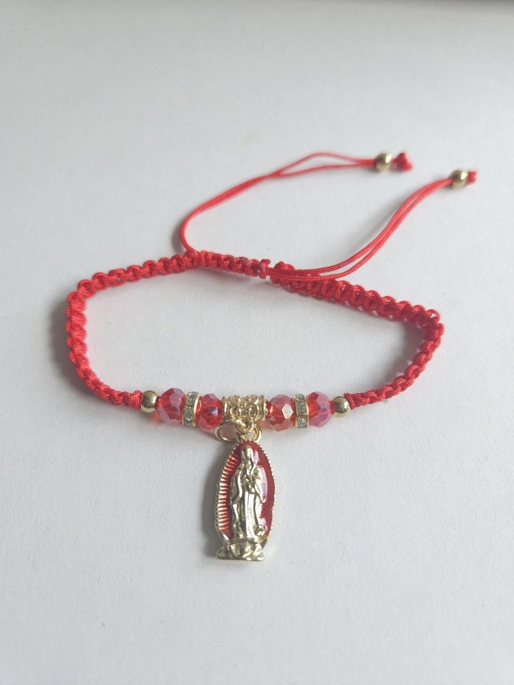 Virgen De Guadalupe Pulseras Adjustable Bracelet