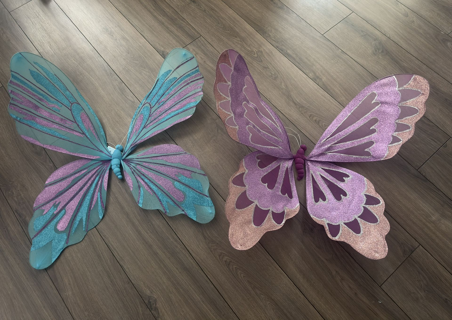 Large Props Decor Butterfly Blue And Purple