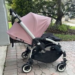 Bugaboo Bee Stroller Black/Pink (Like New)