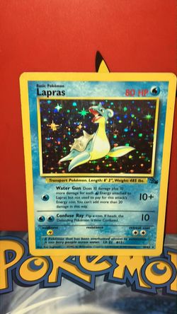 Lapras Pokemon Fossil Set Holo Rare Near Mint 