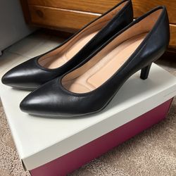 New Naturalizer Women’s Heels Pumps Shoes Black AA Narrow N 8.5 8 1/2 Take 5 Cushioning Oath