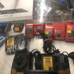 Power tool battery chargers