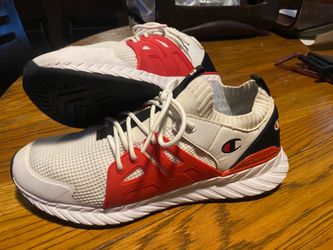 Champion Oja Cage Men's Slip-On Sneakers - Size 13 (White/Red/Black)