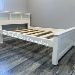 White Full Bed Frame 