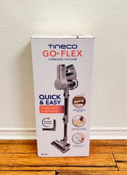 NEW Tineco GO Flex Cordless Lightweight Stick Vacuum Gray: HEPA Filter, 2 Speeds