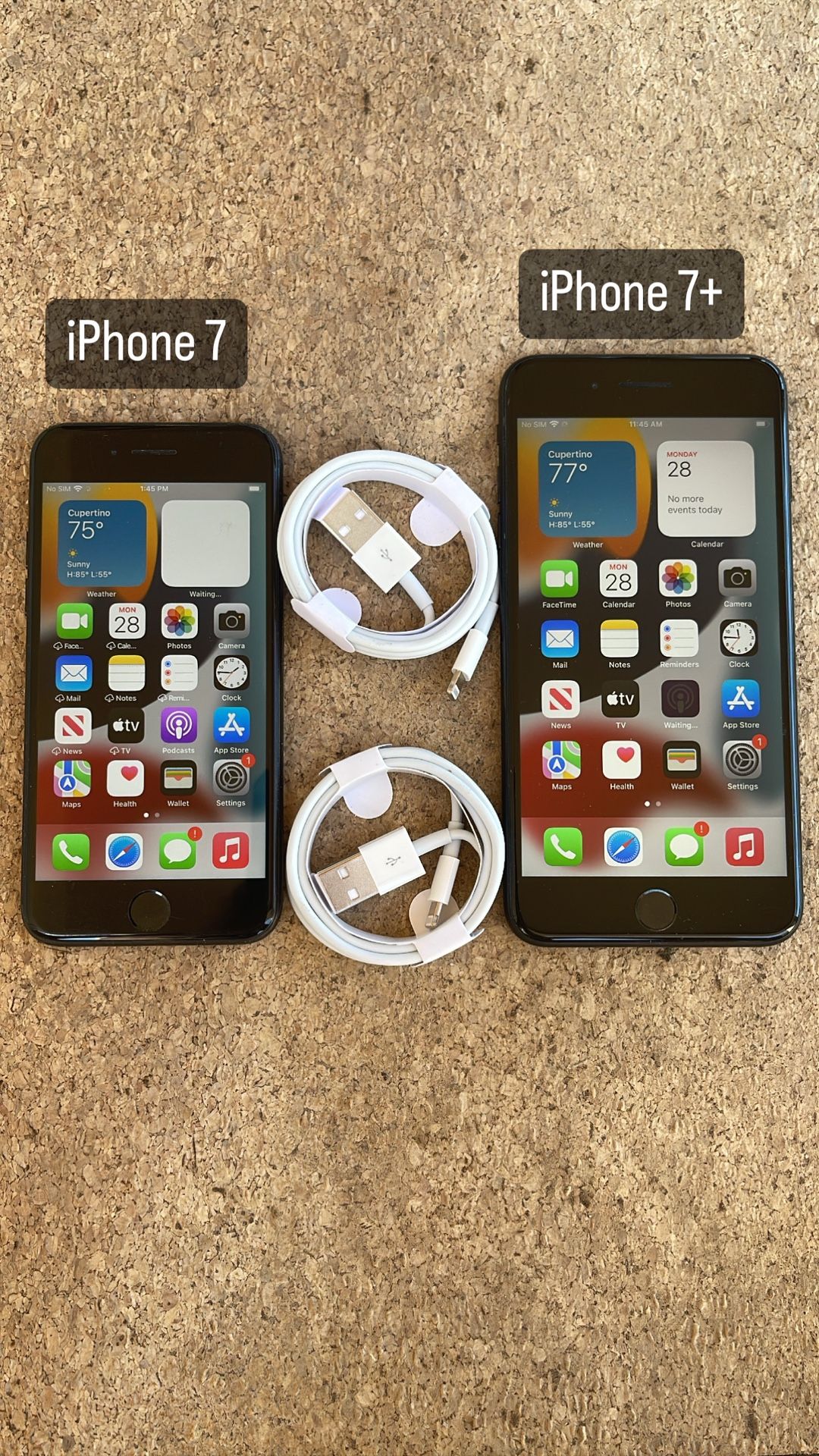 iPhone 7. iPhone 7+. Like New And Unlocked!