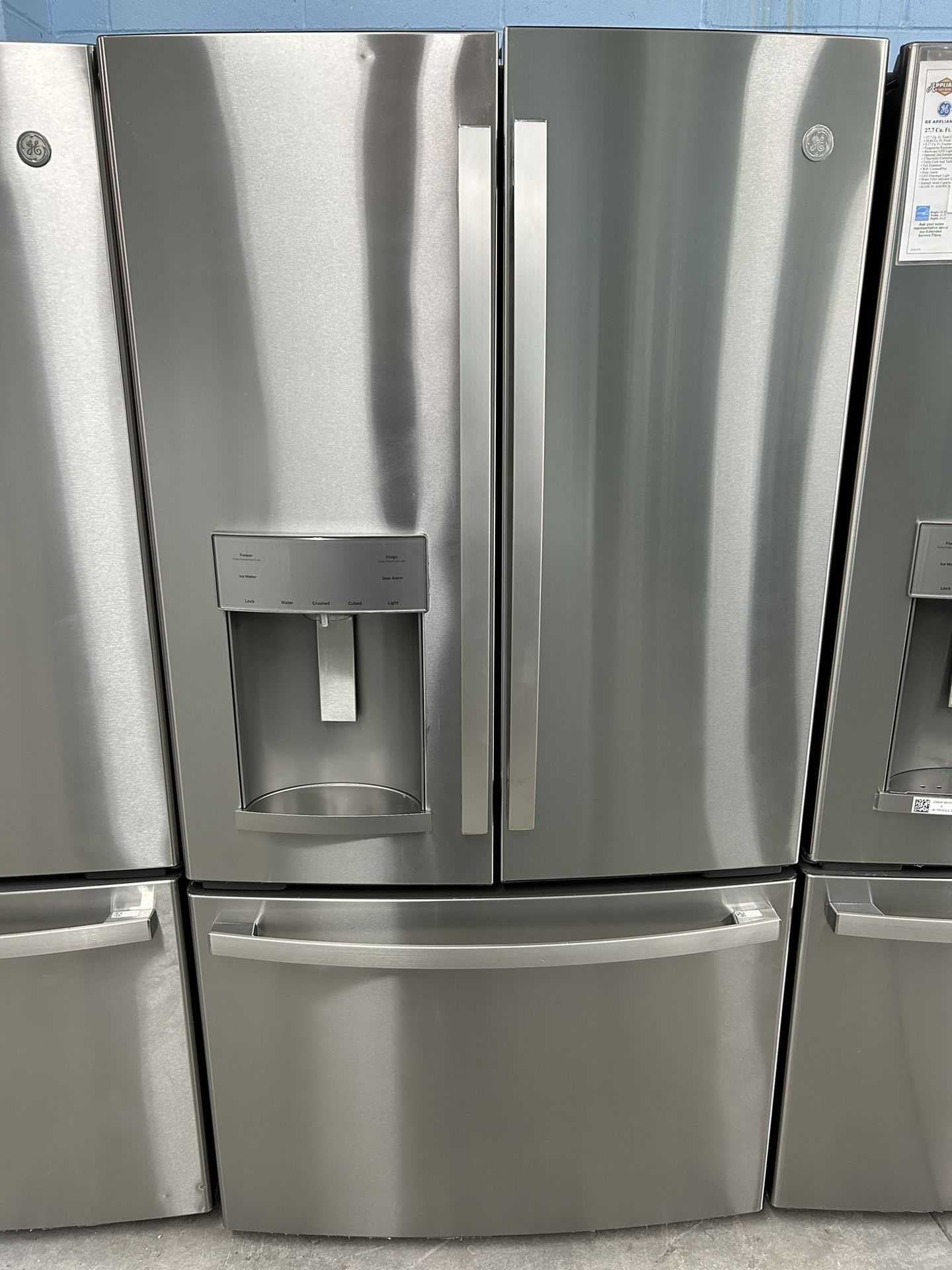 Brand New 28 Cubic Foot Stainless French Door Refrigerator