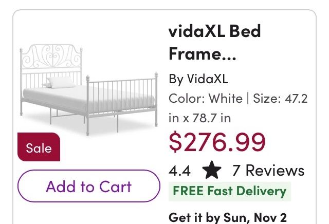 White Queen Bed Frame