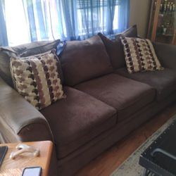 Free Couch & Love seat.  Coffee Table Wagon And Grandfather Clock For Sale