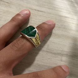 David Yurman  MEN 8.5 Size  W/18k Gold On The Sides 