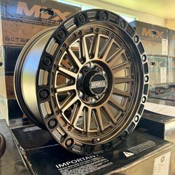 MetalFX Off-Road Wheels Bronze/Satin Black Rogue Model 6x139.7 Toyota GMC Chevy
