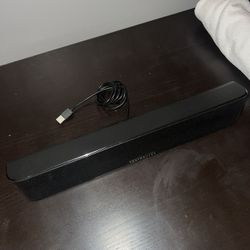 Black Soundbar Bluetooth/USB Speaker