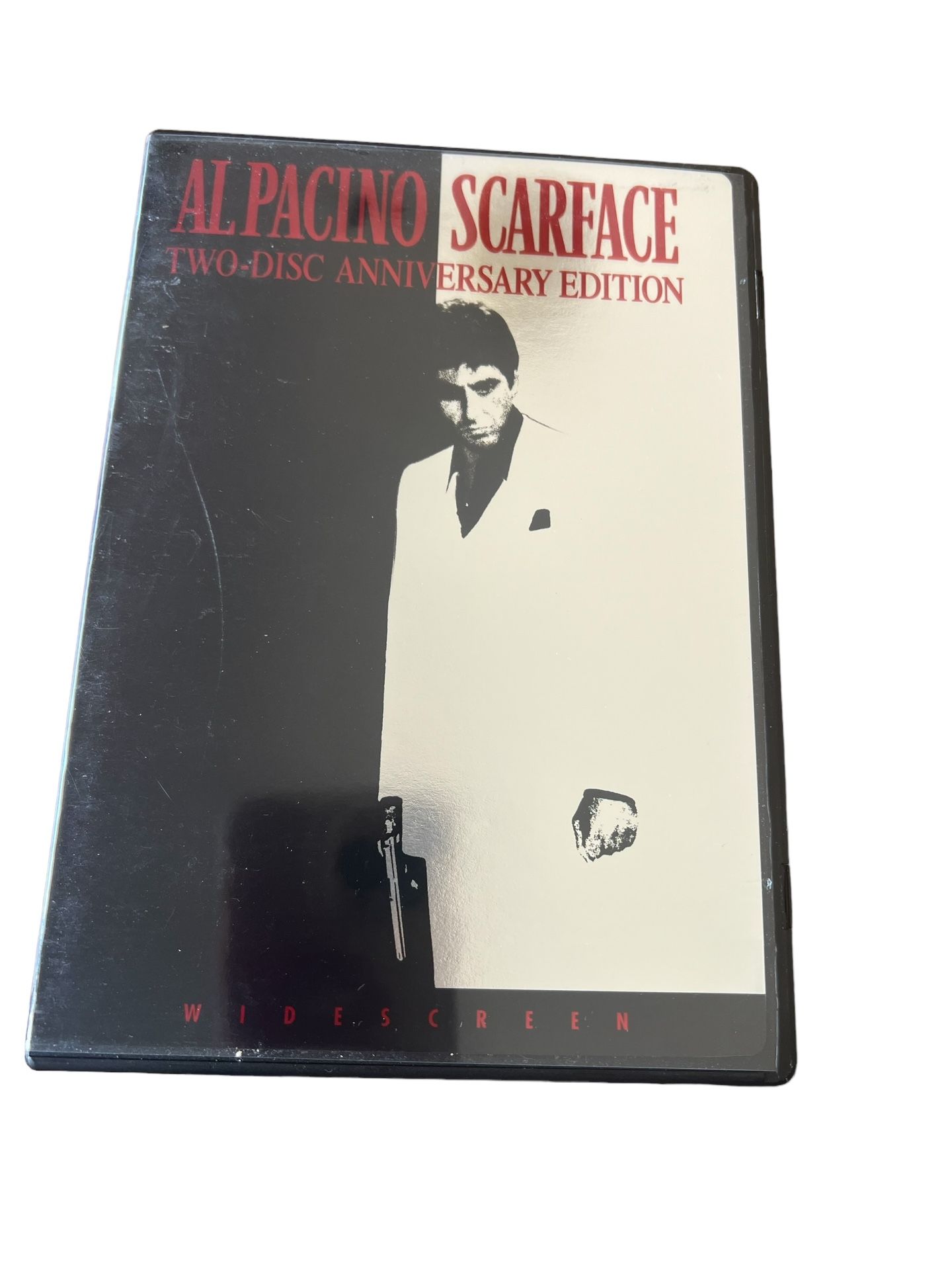 Scarface (DVD, 2003, 2-Disc Set, Widescreen Anniversary Edition) Al Pacino Own a piece of cinematic history with Scarface on DVD. This 2-disc set, re