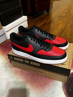 nike court vision lo nn black university red white Size 11 Men’s 