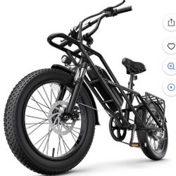 Baicycle A03 Peak 1200W Electric Bike, 20" Fat Tire All-Terrain Bikes, 48V 13Ah 28mph Ebike for Adults Full Suspension UL2849
