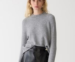 J.Crew Rollneck Graphite Womens Sweater SM Supersoft Merino Business Chic