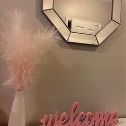 Pink Entry way Decorations